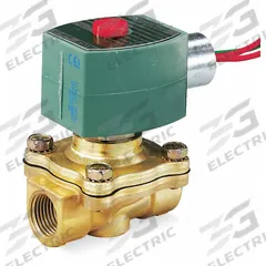 REDHAT Solenoid Valve: 2-Way, Normally Closed, 3/4 in Pipe Size, 24V DC, Explosion Proof/Watertight (MPN EF8210G003). Key specifications — Pipe Size: 3/4 in; Voltage: 24V DC; Brand: REDHAT; Coil Enclosure: Explosion Proof.