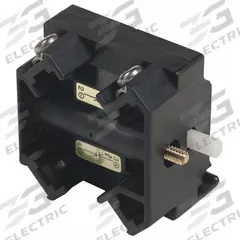 SCHNEIDER Contact Block: 30 mm Panel Mounting Size, 2NO, Momentary/Power Reed, 9001K/9001SK Series (MPN 9001KA55). Key specifications — Switch Action: Momentary/Power Reed; Terminal Connection Type: Screw Clamp Terminals; Brand: SCHNEIDER; Compatible with Series: 9001SK.
