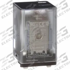 SCHNEIDER General Purpose Relay: Socket Mounted, 10 A Current Rating, 12V DC, DPDT, 8 Pins/Terminals (MPN 788XBXRC-12D). Key specifications — Brand: SCHNEIDER; Base Type: Square; Mounting Style: Plug-In; Pin Shape: Flat; Electrical Connection: Blade Terminal; Manufacturer Part Number: 788XBXRC-12D; Operating Current: 10 A at 30V DC (Resistive Load Conforming to UL); Series: 788R Series.