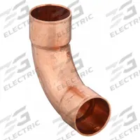 NIBCO Sweat Fitting Elbow: 1 1/4 in CTS x 1 1/4 in CTS, Cup x FTG, Wrot Copper (MPN 607LT 11/4)