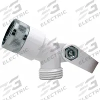 SPEAKMAN Showerhead Adapter with Hoop: Plastic, Polished Chrome Finish, 1/2 in Connection Size (MPN VS-120). Key specifications — Finish: Polished Chrome; Connection Type: NPSM; Product Type: Showerhead Adapter with Hoop; Brand: SPEAKMAN; Material: Plastic.