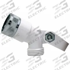 SPEAKMAN Showerhead Adapter with Hoop: Plastic, Polished Chrome Finish, 1/2 in Connection Size (MPN VS-120). Key specifications — Finish: Polished Chrome; Connection Type: NPSM; Product Type: Showerhead Adapter with Hoop; Brand: SPEAKMAN; Material: Plastic.