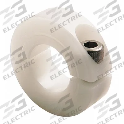 RULAND MANUFACTURING Shaft Collar: 1-Piece, Metric, Round, Clamp-On, 14 mm Bore Dia - Plastic Shaft Collars