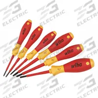 WIHA Insulated Screwdriver Set: 1-10 Pieces, 6 Pieces, Torx Tip, T10/T15/T20/T25/T8/T9 Tip Size (MPN 32590). Key specifications — attr1205274: WIHA; attr1205269: T10.