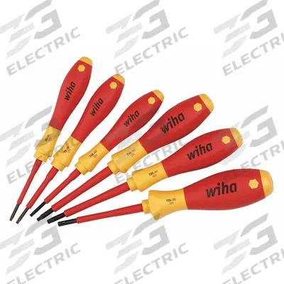 WIHA Insulated Screwdriver Set: 1-10 Pieces, 6 Pieces, Torx Tip - Insulated Screwdriver Sets