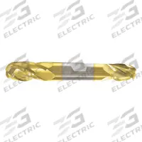 APPROVED VENDOR Ball End Mill: Carbide, TiN Coated, Double End, 4 Flute, 1/4" Mill Dia, 5/8" LOC (MPN 245-001041)