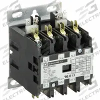 SQUARE D Definite Purpose Magnetic Contactor: 4 Poles, 120V AC, 30 A, Non-Reversing (MPN 8910DPA34V02). Key specifications — Brand: SQUARE D; Coil Voltage: 110/120V AC; Contactor Style: HVACR Definite Purpose Contactor; Terminal Connection Type: Quick-Disconnect Terminals; Maximum Voltage Rating: 600V AC; Series: 8910 Series Type DPA; Phase: Three; Main Pole Contact Form: 4NO.