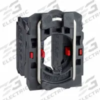 SCHNEIDER Contact Block: 22 mm Panel Mounting Size, 2NC, Momentary, ZB5 Series (MPN ZB5AZ104). Key specifications — Switch Action: Momentary; Terminal Connection Type: Screw Clamp Terminals; Brand: SCHNEIDER; Compatible with Series: ZB5.