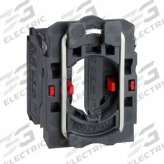SCHNEIDER Contact Block: 22 mm Panel Mounting Size, 2NC, Momentary, ZB5 Series (MPN ZB5AZ104). Key specifications — Switch Action: Momentary; Terminal Connection Type: Screw Clamp Terminals; Brand: SCHNEIDER; Compatible with Series: ZB5.