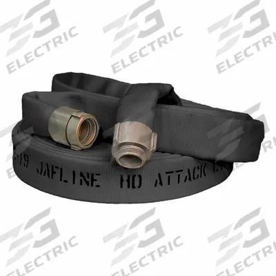 JAFLINE HD Fire Hose: Double Jacket, 2 1/2 in Hose Inside Dia, 50 ft Hose Lg - Attack Fire Hoses