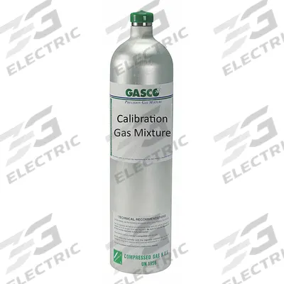 GASCO Calibration Gas: Air, Disposable, +/-5% Accuracy, CH4/CO/CO2, Calibration Gas - Calibration Gases for Portable Gas Detectors