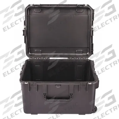SKB Protective Case: 17 in x 22 in x 12 3/4 in Inside, No Foam, Black, 2 Wheels - Standard Protective Transport Cases