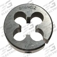 WESTWARD Alloy Steel Die, 9/16-12 UNC: CCT1060-128, Die