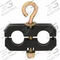 TRAMEC SLOAN Support Clamp: Support Clamp, Rubber/Steel, Eye Bolt, Air Brake Hose, Eye Bolt (MPN 2ZJW5). Key specifications — Material: Rubber; Includes: Eye Bolt; For Use With: Air Brake Hose; Brand: TRAMEC SLOAN; Product Type: Support Clamp; Color: Black; Mount Type: Eye Bolt.