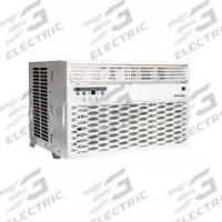 DANBY Window Air Conditioner: 250 sq ft, 6,000 BtuH, 115V AC, 5-15P, Cooling Only, Fixed (MPN DAC060EB6WDB). Key specifications — Brand: DANBY; Combined Energy Efficiency Ratio (CEER) Rating: 12.1; Voltage: 115V AC; NEMA Plug Configuration: 5-15P; Special Features_Broad: Remote Control.