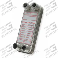 Heat Exchanger: 70,000 BtuH Water / 25,700 BtuH Oil, 50 gpm, 7.84 sq ft, Nickel Braze (MPN BPN411-30 LCA). Key specifications — Brand: BELL & GOSSETT.