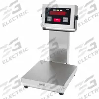DORAN Industrial Bench Scale: 10 in x 10 in, IP69K, Column-Mounted, 10 lb Wt Capacity - Imperial (MPN 4310-C14). Key specifications — Connection Ports: RS-232; Readability: 1 g/0.002 lb; Brand: DORAN; Weighing Surface Material: Stainless Steel.