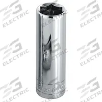 SK PROFESSIONAL TOOLS Socket: Metric, 1/2 in Drive Size, 24 mm Socket Size, 12-Point, Deep, Chrome (MPN 48024). Key specifications — attr1204417: SK PROFESSIONAL TOOLS; attr1204392: Chrome.