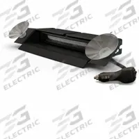 ECCO LED Directional Warrning Light: Amber/Blue, Polycarbonate, 6 5/8 in Overall Lg, 12-24V DC (MPN ED5051VDL1-AB-WWG). Key specifications — Mount Type: Tape; Brand: ECCO; Electrical Connection: Lighter Plug.