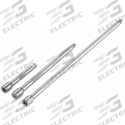 WESTWARD Socket Extension Set: 1/4 in Input Drive Size, 1/4 in Output Drive Size - Wobble Hand Socket Extension Sets