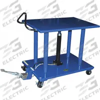 APPROVED VENDOR Lift Table: Not Powered, 4,000 lb Load Capacity, 36 in L x 24 in W, Steel, Hydraulic (MPN HT-40-2436). Key specifications — Platform Material: Steel; Brand: APPROVED VENDOR.