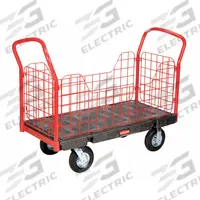 RUBBERMAID COMMERCIAL PRODUCTS Platform Truck: 2,000 lb, Black, Plastic, (2) Rigid/(2) Swivel (MPN FG448600BLA). Key specifications — Color: Black; Caster/Wheel Configuration: (2) Rigid; Brand: RUBBERMAID COMMERCIAL PRODUCTS.