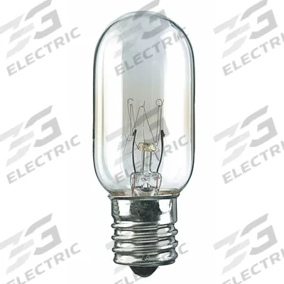 APPROVED VENDOR Incandescent Bulb: Intermediate Screw (E17), Incandescent, (T) Tubular - Intermediate Screw Base (E17) Lamps