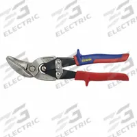 IRWIN Offset Snip: Straight, 9 1/2 in Overall Lg, 1 1/4 in Cutting Lg, Steel, Multi-Component, Steel (MPN 2073211). Key specifications — attr308531: Multi-Component; attr308530: Steel; attr308532: Steel; attr308533: Yes; attr308535: Vinyl; attr308541: 23 ga (Stainless Steel); attr308546: Straight; attr324897: IRWIN.