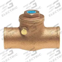 MILWAUKEE VALVE Low Lead Swing Check Valve: Swing, Inline Valve Body, 3/8 in Pipe Size, Bronze, Std (MPN UP1509-3/8). Key specifications — Brand: MILWAUKEE VALVE.