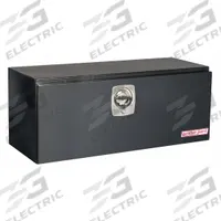 WEATHER GUARD Underbody Truck Box: Underbody Truck Box, Single Drop-Down Door Door, Gloss Black (MPN 548-5-02). Key specifications — Color: Gloss Black; Brand: WEATHER GUARD; Lock Type: Keyed.