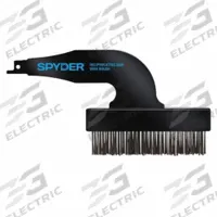 SPYDER Reciprocating Saw Wire Brush Attachment: Reciprocating Saw Compatible, Carbon Steel (MPN 400005). Key specifications — attr1170545: Carbon Steel; attr1179906: Reciprocating Saw; attr1179907: Reciprocating Brush; attr1170553: SPYDER.
