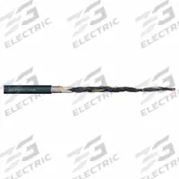 CHAINFLEX Control Cable: 16 AWG, 5 Conductors, Order by the Foot, TPR Jacket, 1,000 V (MPN CF10-UL-15-05). Key specifications — Conductor Material: Copper; Conductor Configuration: Single; Minimum Bend Radius Factor - Fixed: 3 x OD; Minimum Bend Radius Factor - Flexible: 4 x OD; Includes Ground: Yes; Minimum Bend Radius Factor - E-Chain: 5 x OD; Resistance Properties: Bending Resistance; Standards: IPA 14644-1.