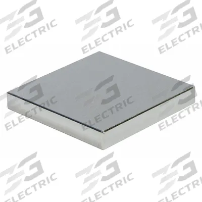 MAG-MATE Rare Earth Magnet: Neodymium, 0.125 in Thick, 1 in Overall Wd, 1 in Overall Lg - Block Rare Earth Magnet