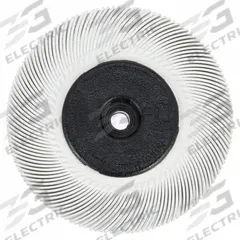 SCOTCH-BRITE Radial Bristle Brush: Type C, 6 in Dia x 7/16 in Wd, 1 in Arbor, Ceramic, 120 Grit (MPN 61500187747). Key specifications — Brand: SCOTCH-BRITE.