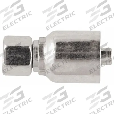 PARKER Hydraulic Crimp Fitting: Steel x Steel, Straight, -12 For Hose Dash Size - Parker Crimp Hydraulic Hose Fittings with Metric Connection
