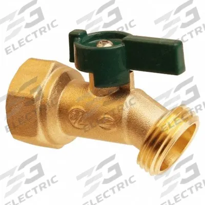 APPROVED VENDOR Hose Bibb: Quarter-Turn, Brass, Brass, Aluminum, 3/4 in Inlet Connection Size - Hose Bibbs