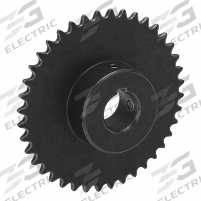 TRITAN Sprocket: 35, For 3/8 in Chain Pitch, 1 in Bore Dia, 40 Teeth, 4.78 in Pitch Dia - Size 35 Fixed-Bore Roller Chain Sprockets