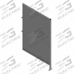 T-Slot Framing System Panel: Add-On, Gray, 84 in H x 24 in W x 5 1/2 in D, Mesh (MPN 47818). Key specifications — Finish: Anodized/PVC-Coated; Brand: FAZTEK; Panel Color: Black; Panel Type: Mesh; Color: Gray; Material: Wire; Mesh Shape: Square; Assembly: Unassembled.