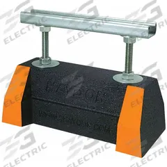 ANVIL H Block Support: Rubber Base, Galvanized Steel, 10.88 in Overall Lg, 1,000 lb Load Capacity (MPN 2400700700). Key specifications — Support Material: Steel; Base Material: Rubber; Base Size: 10.88 in L x 5 in W; Brand: ANVIL.