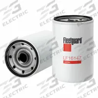 FLEETGUARD Oil Filter: 1 1/8"-16 Thread Size, 6 9/16 in Overall Ht, 6 9/16 in Overall Lg, Spin-On (MPN LF16147). Key specifications — Brand: FLEETGUARD; Compatible Vehicle Make: Hitachi.