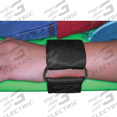 DICK MEDICAL SUPPLY Strap: 3 in, Nylon, Double D-Ring - Limb-Restraint Straps for Backboards