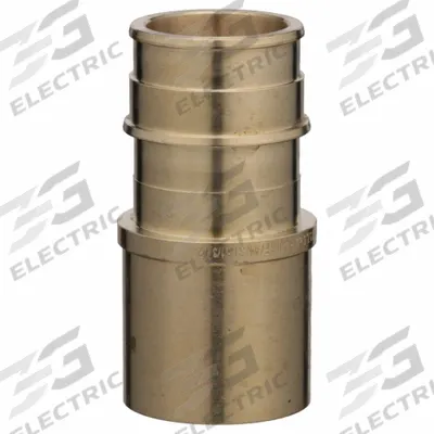 ZURN Barbed Fitting Adapter: 51/64 in ID x 1 in Pipe Size, Barbed x FTG, Brass - Expansion Brass Barbed Tube Fittings