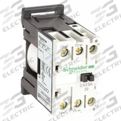 SCHNEIDER IEC Control Relay: DIN-Rail Relay Mounting, 120V AC Coil Volt, 2NO, 10 A (MPN CA2SK20G7). Key specifications — Brand: SCHNEIDER.