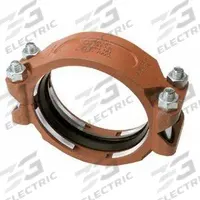 GRUVLOK Clamp Coupling: Bolted, 5 in x 5 in, Ductile Iron, NBR Seal, 350 psi, 11 1/8 in Overall Lg (MPN 0390007623). Key specifications — Brand: GRUVLOK; Maximum Operating Pressure: 350 psi; Fitting Pipe Size: 5 in x 5 in.