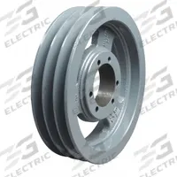 APPROVED VENDOR V-Belt Pulley: B94, 3 Groove, 9.75 in OD, Bushed Bore, SK, Quick Detachable (MPN 943B). Key specifications — Pulley Industry Number: B94; Pitch Diameter: 9.4 in (5L, B); For Belt Section (broad, with similar types): 4L, A, or AX.