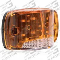 MAXXIMA Clearance Marker Light: Marker Light, LED, Rectangular, Surface Mount, Amber/White, Hole (MPN M23025YW-DC). Key specifications — Lens Color: Amber; Brand: MAXXIMA; Electrical Connection: Bullet Connectors; Lighting Technology: LED; Mount Type: Hole.
