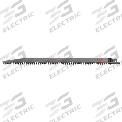 MILWAUKEE Reciprocating Saw Blade: 5 Teeth per Inch, 12 in Blade Lg, 0.06 in Blade Thick - Wood-Cutting & Pruning Blades