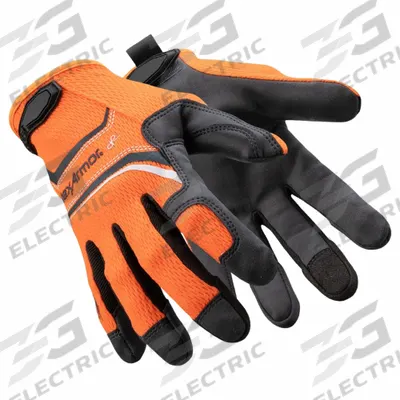 HEXARMOR Mechanics Gloves: 3XL ( 12 ), Mechanics Glove, ANSI Cut Level A5, Palm - Medium-Duty Cut-Resistant Mechanics Gloves