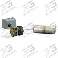 TELEMECANIQUE SENSORS Liquid Level Switch: Open On Rise, DPST-2NO, Steel (MPN 9037HG31R). Key specifications — Brand: TELEMECANIQUE SENSORS; Electrical Connection Type: Screw Clamp; Float Rod Angle: 90°; Minimum Media Specific Gravity: 0.85.