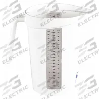 VIKAN Measuring Cup: Dry/Liquid, 67.6 fl oz Capacity, Polypropylene, White, 5 1/2 in Overall Lg (MPN 60005). Key specifications — Dry/Liquid: Dry; Material: Polypropylene; Color: White; Brand: VIKAN; NSF Certified: No; Graduation Subdivisions: 100 ml.